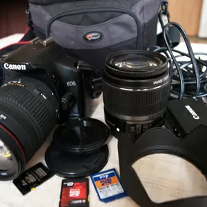 Продаю фотоаппарат Canon 450D Kit 18- 55 + Sigma 18- 200 б/у
