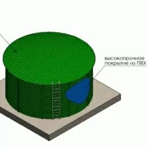 Модульные емкости в металлическом каркасе