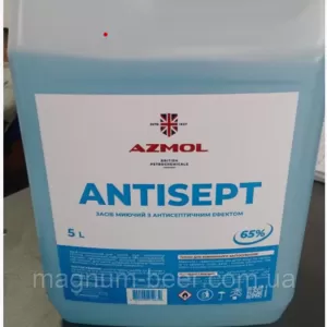 Дезинфектант Спиртовой для рук 5 литров ANTISEPT - AZMOL British