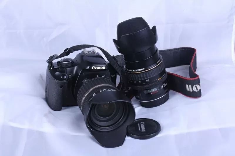 Продам ﻿Canon EOS 450D   2 объектива   2 флешки   сумка