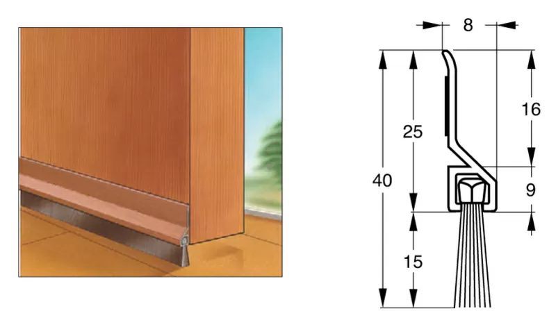 Уплотнители для дверей для шумоизоляции и от сквозняков