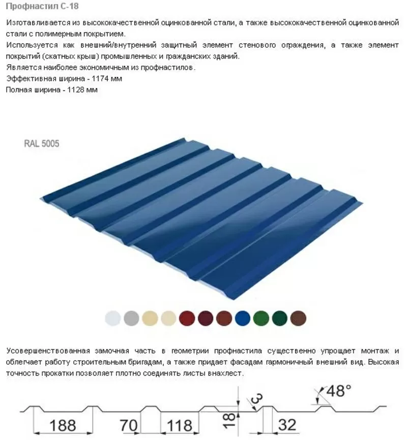 Металлочерепица,  профнастил,  гладкий лист 3