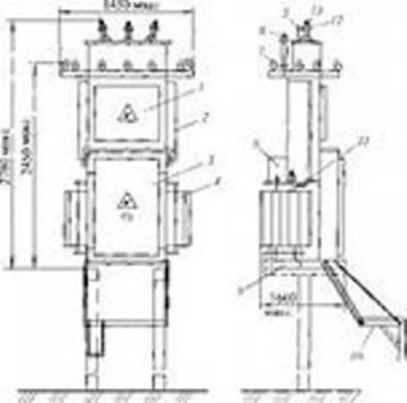 Мачтовые КТП Подстанции внутренней установки киоскового типа 