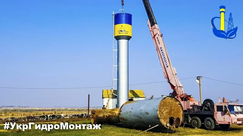 Водонапорные башни ВБР-160 Изготовление,  монтаж и установка Башен