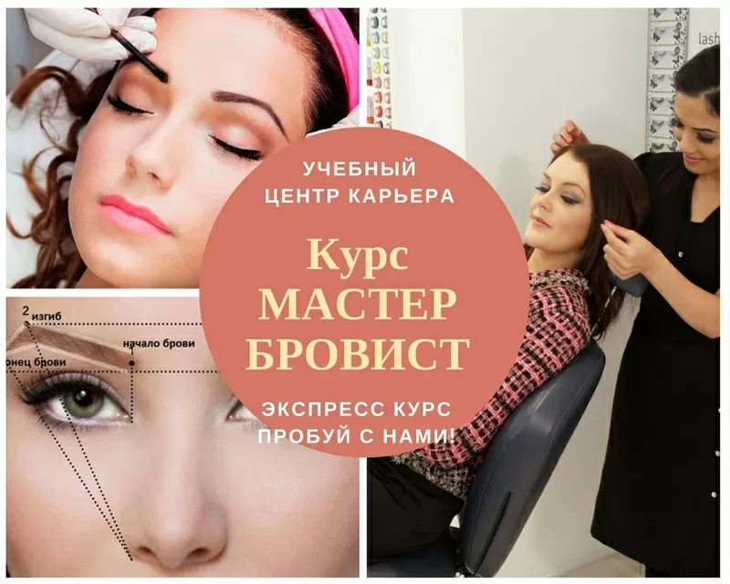 Курсы мастер-бровист. Коррекция и моделирование бровей. Звоните 