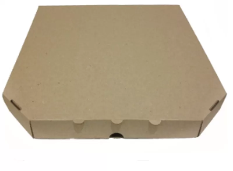 Коробка под пиццу 320*320*40мм белая и бурая